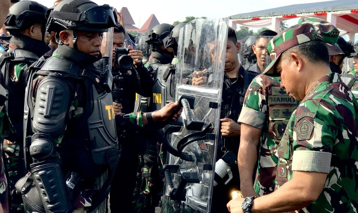 Panglima Cek Langsung Kesiapan TNI Bantu Pengamanan Pemilu 2024