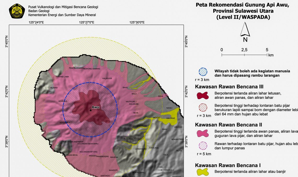 PVMBG Catat Peningkatan Aktivitas Gempa Di Gunung Awu